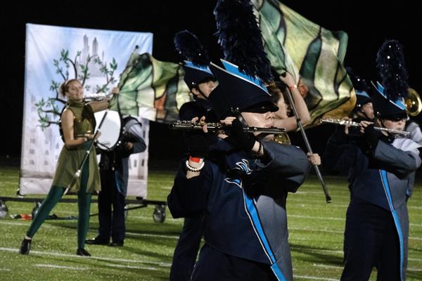 Chesapeake High School Marching Band Performing